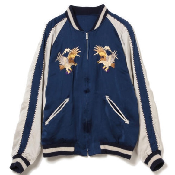 *RARE & UNISEX* Tailor Toyo x Beams Japan New Year Reversible Bomber Jacket - Picture 3 of 8